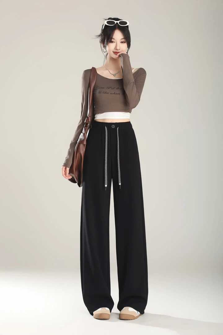 【贝希】夏季垂感微弯直筒裤506