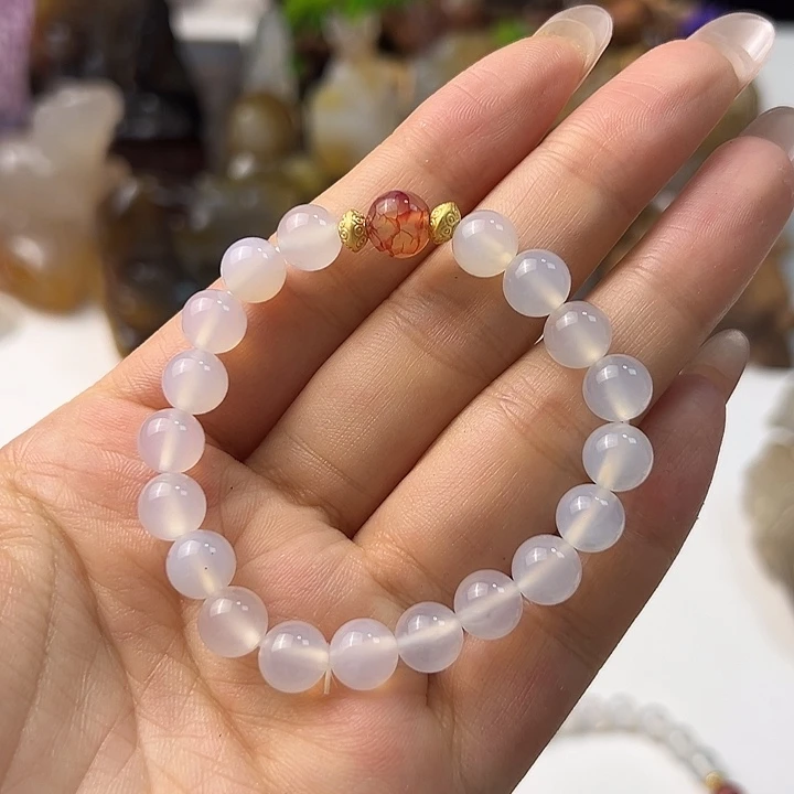 玛瑙/玉髓颈饰合金