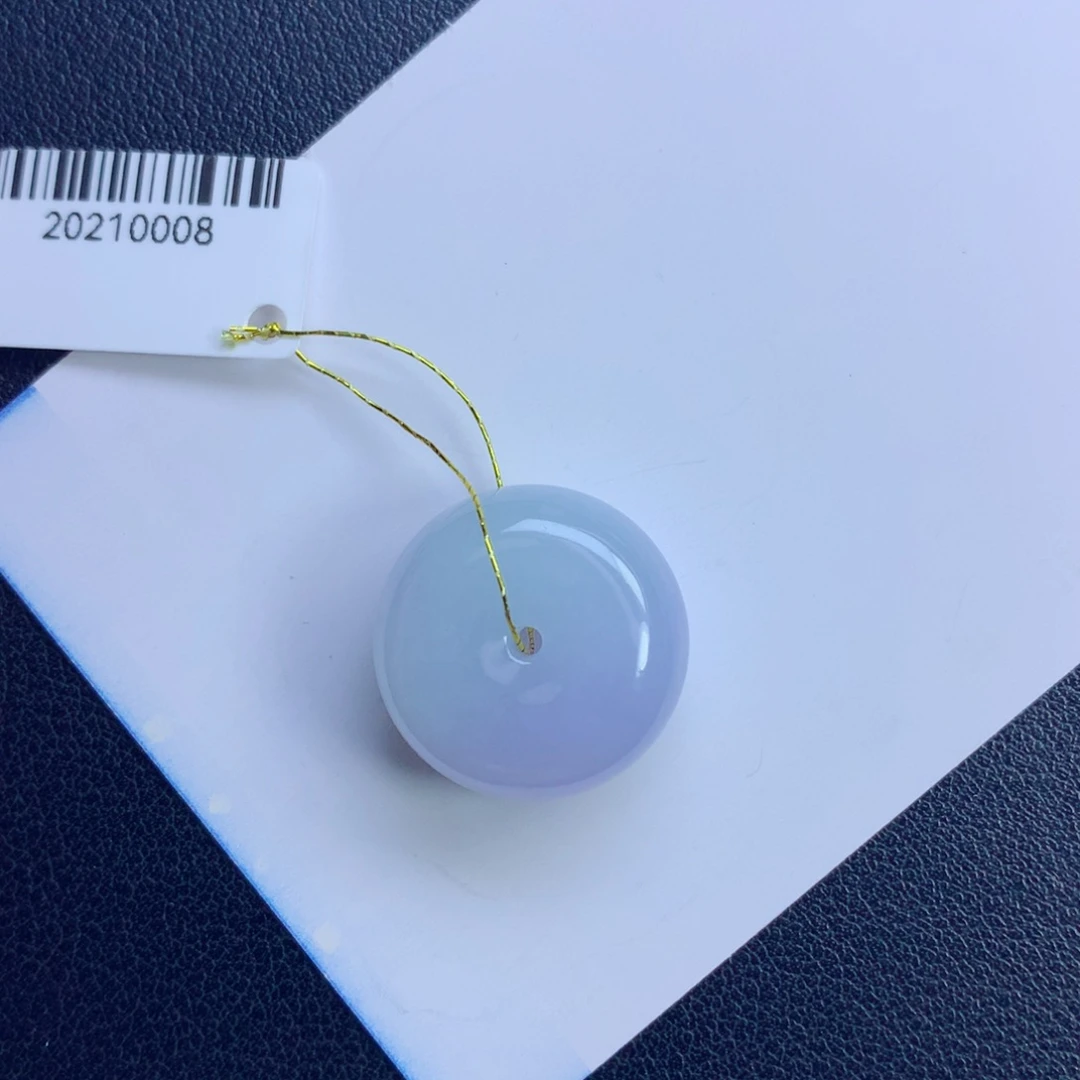 翡翠未镶嵌颈饰面包扣