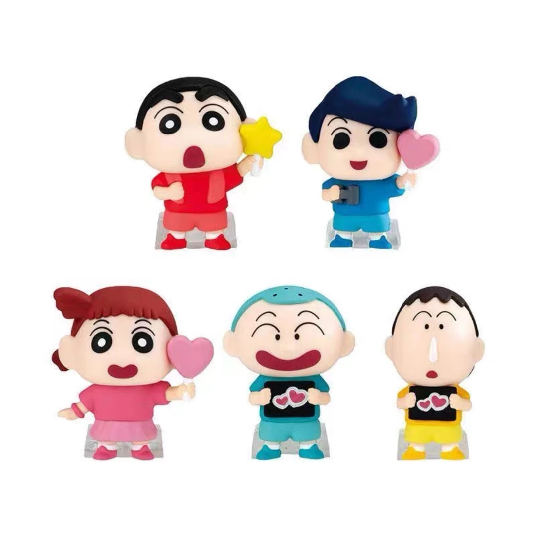 【代拆】 蜡笔小新粉丝造型人偶萌粒手办正版盲盒