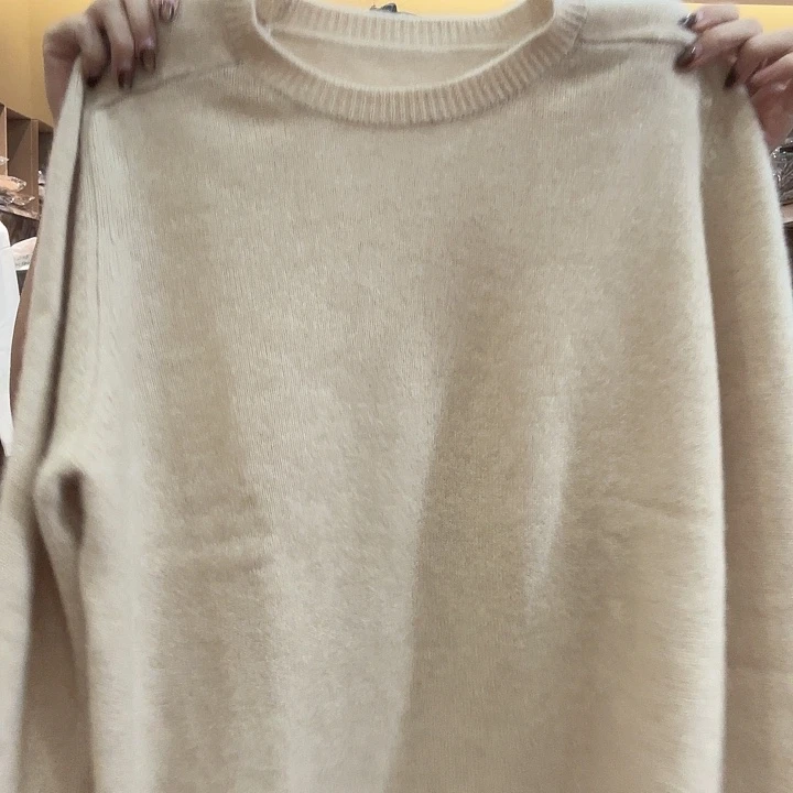 圆领马鞍肩米色哈哈哈哈哈哈