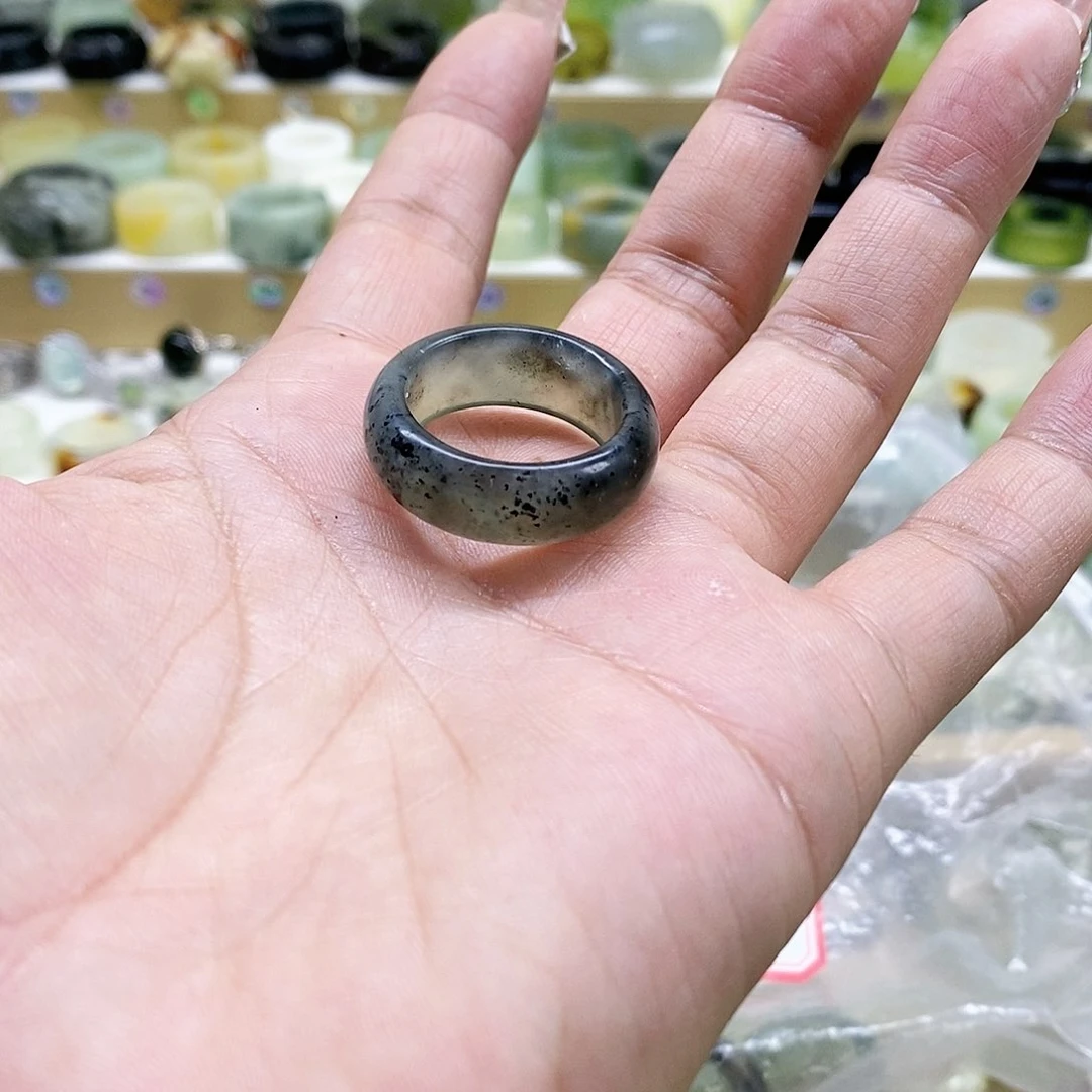 岫玉玉石戒指未镶嵌试**忘