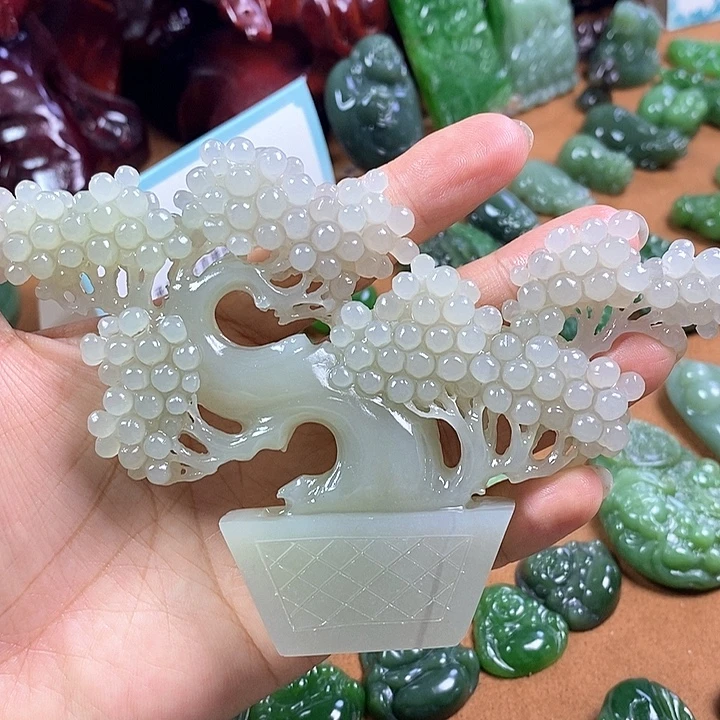 和田玉未镶嵌摆件