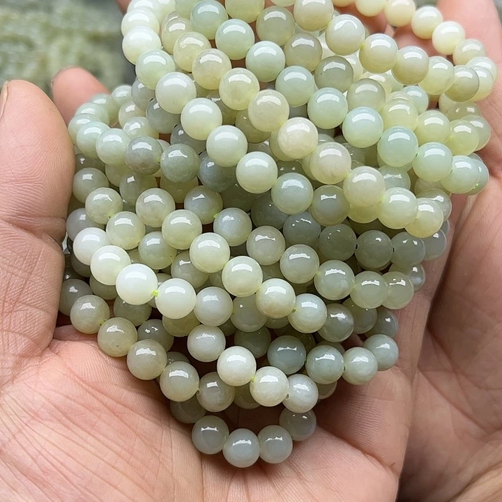 和田玉未镶嵌颈饰新疆和田玉且末料手串卡8