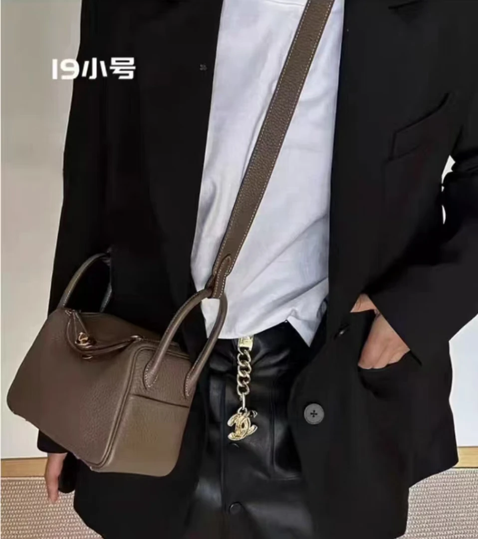 新款头层togo牛皮时尚休闲百搭潮流轻奢经典LD医生包单肩斜跨女包