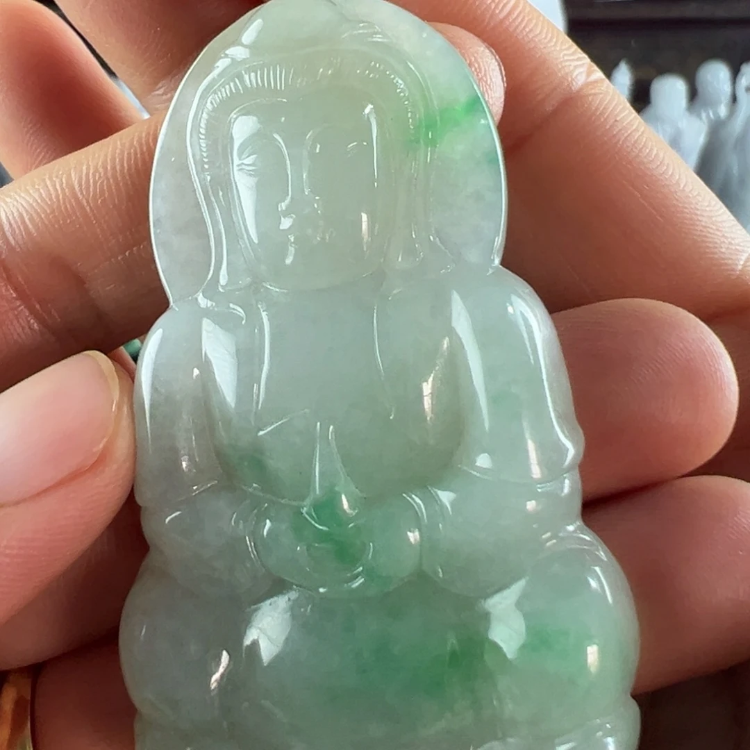 翡翠未镶嵌手镯天然翡翠挂件
