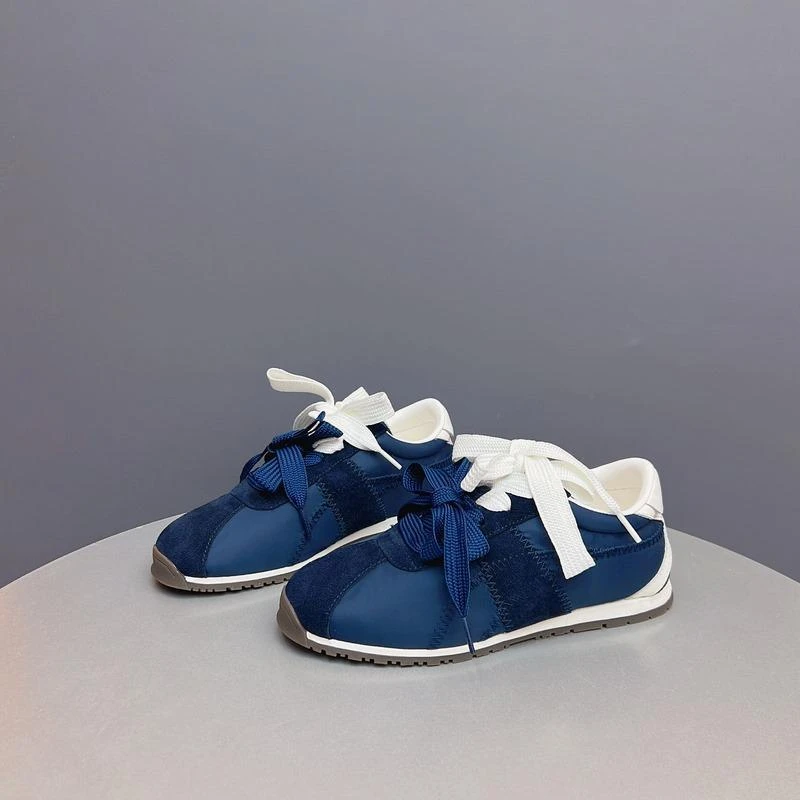 女春夏牛京拼布系带拼色子女ins潮牌女士女鞋2025今年女士鞋子