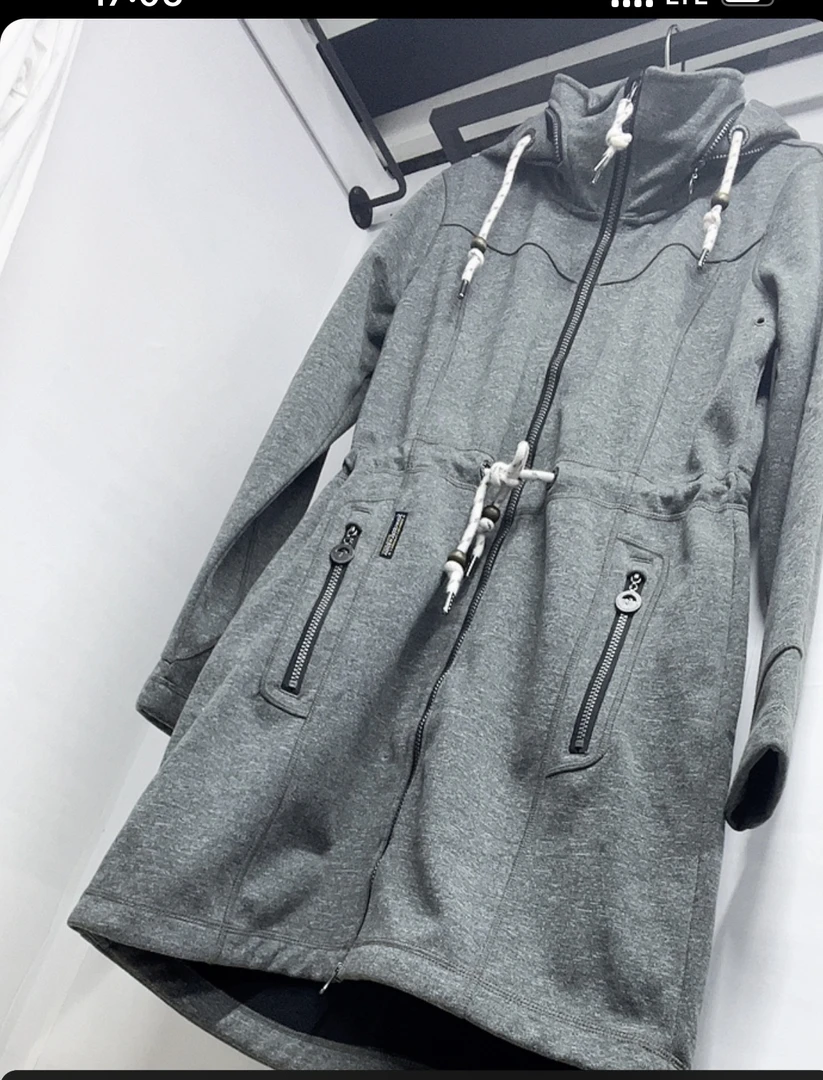 李姐时尚坊女装优选风衣外套007款休闲连帽