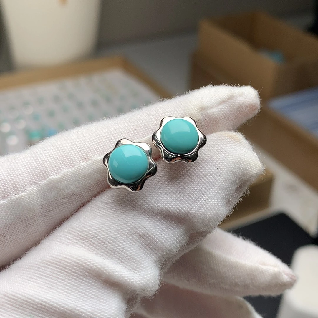 银S925镶嵌绿松石珠宝奇石