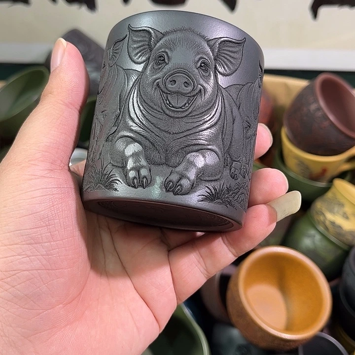 茶杯紫砂全手工紫砂主人杯