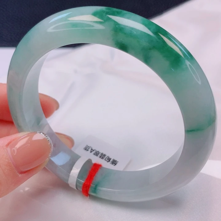 翡翠未镶嵌手镯59圈口