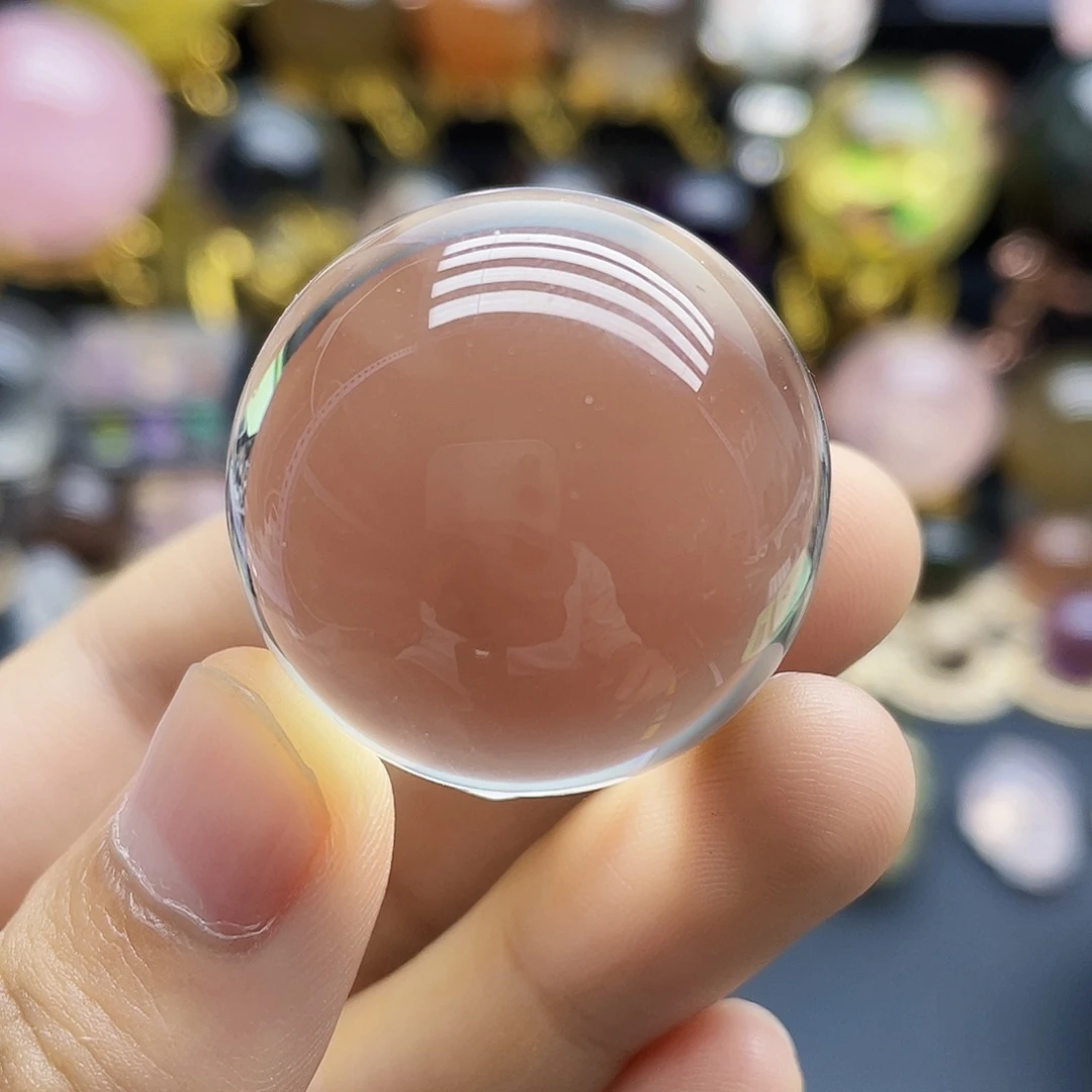 未镶嵌珠宝半成品水晶天然白水晶31.7mm