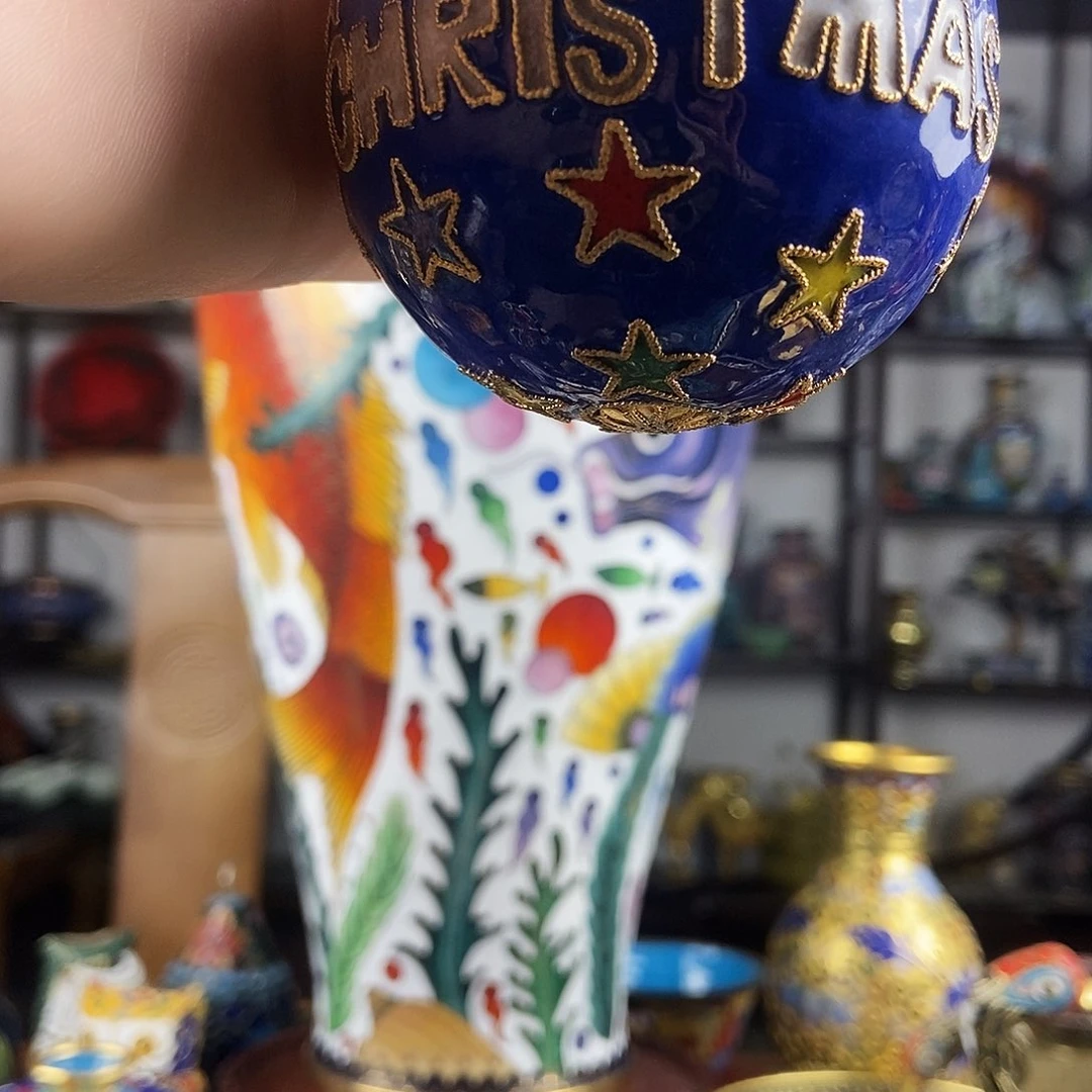 铜景泰蓝创汇花丝球