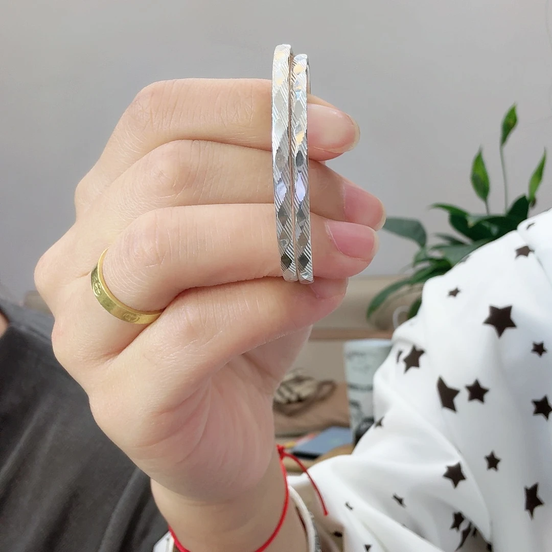 925银手工制作 纯银耳圈 50圈口