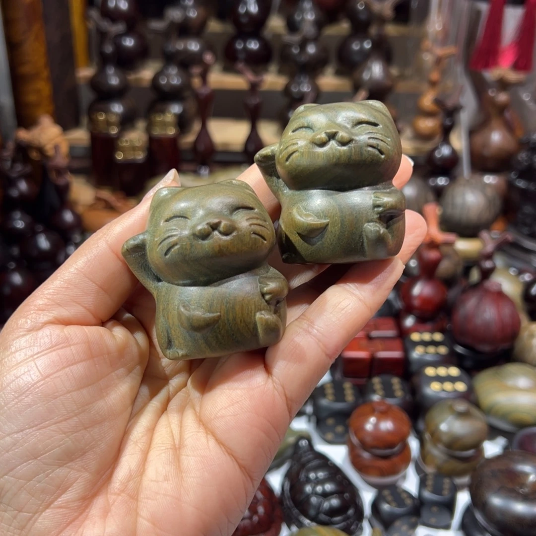 香榧木绿檀绿檀绿檀猫咪一个