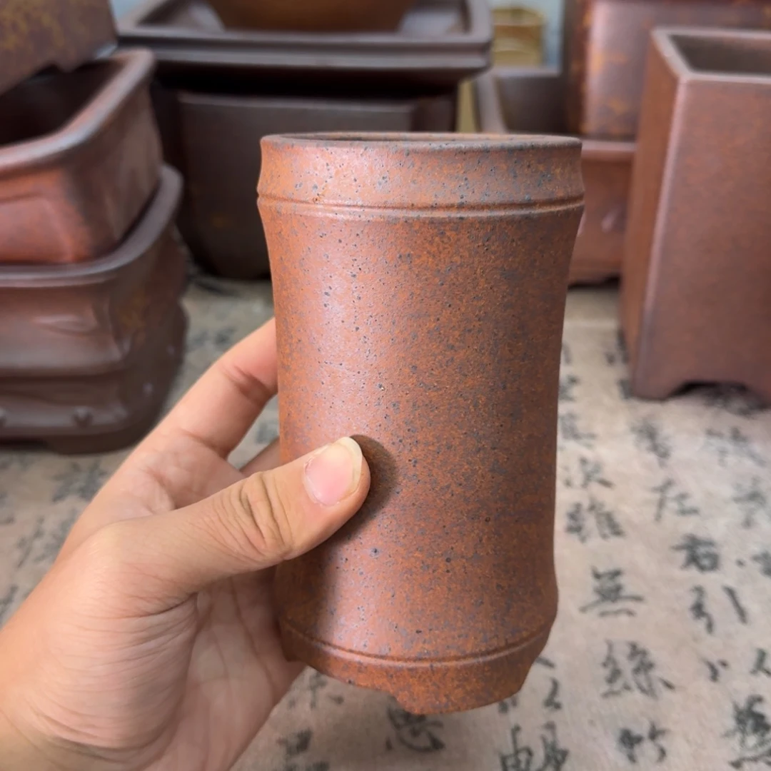 紫砂花盆37号宜兴紫砂正品花盆7x14