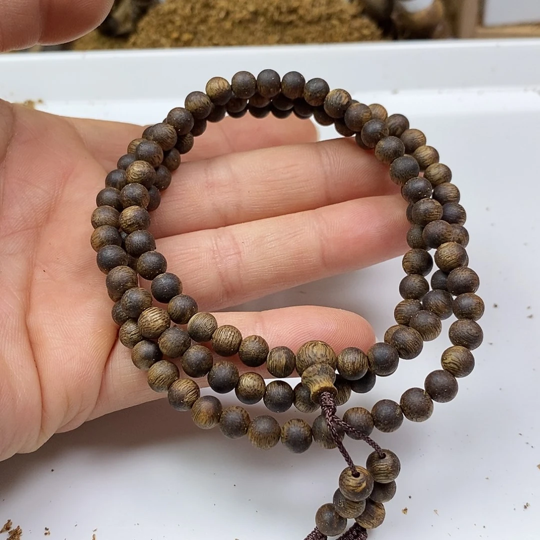 手串沉香绿棋楠规格0.6-12