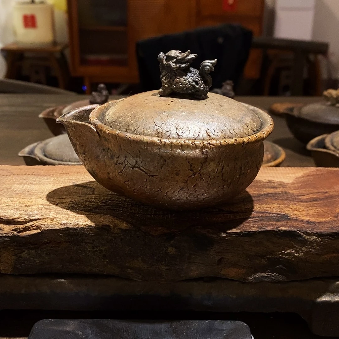 杨***V手工制作柴烧宝瓶龙龟