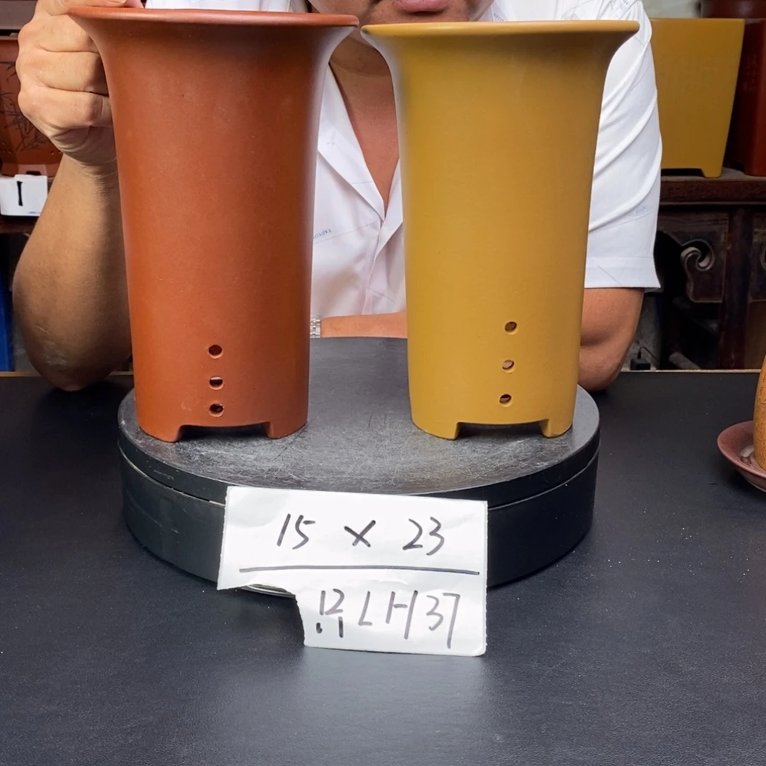紫砂花盆货号一只LH37