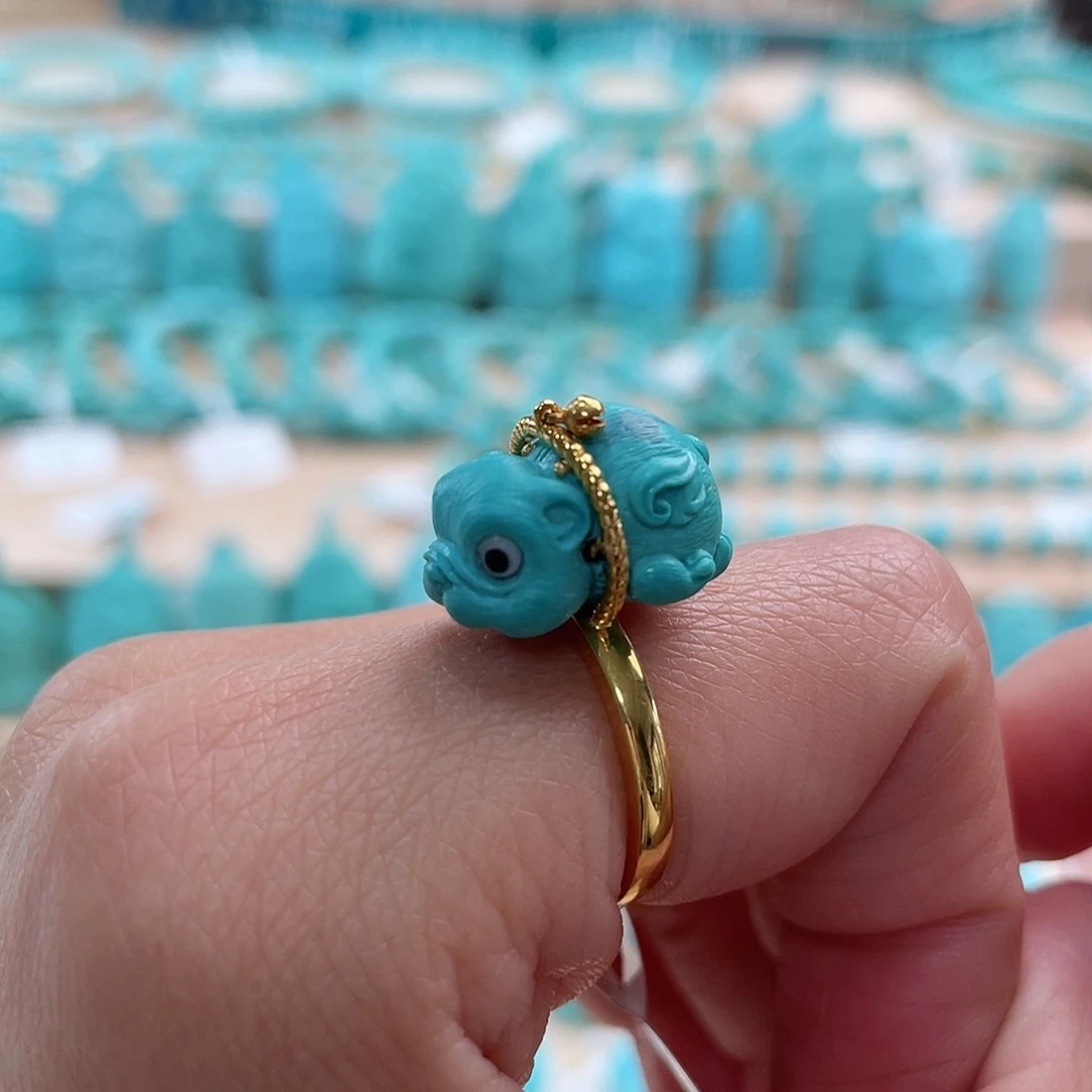 绿松石珠宝奇石未镶嵌