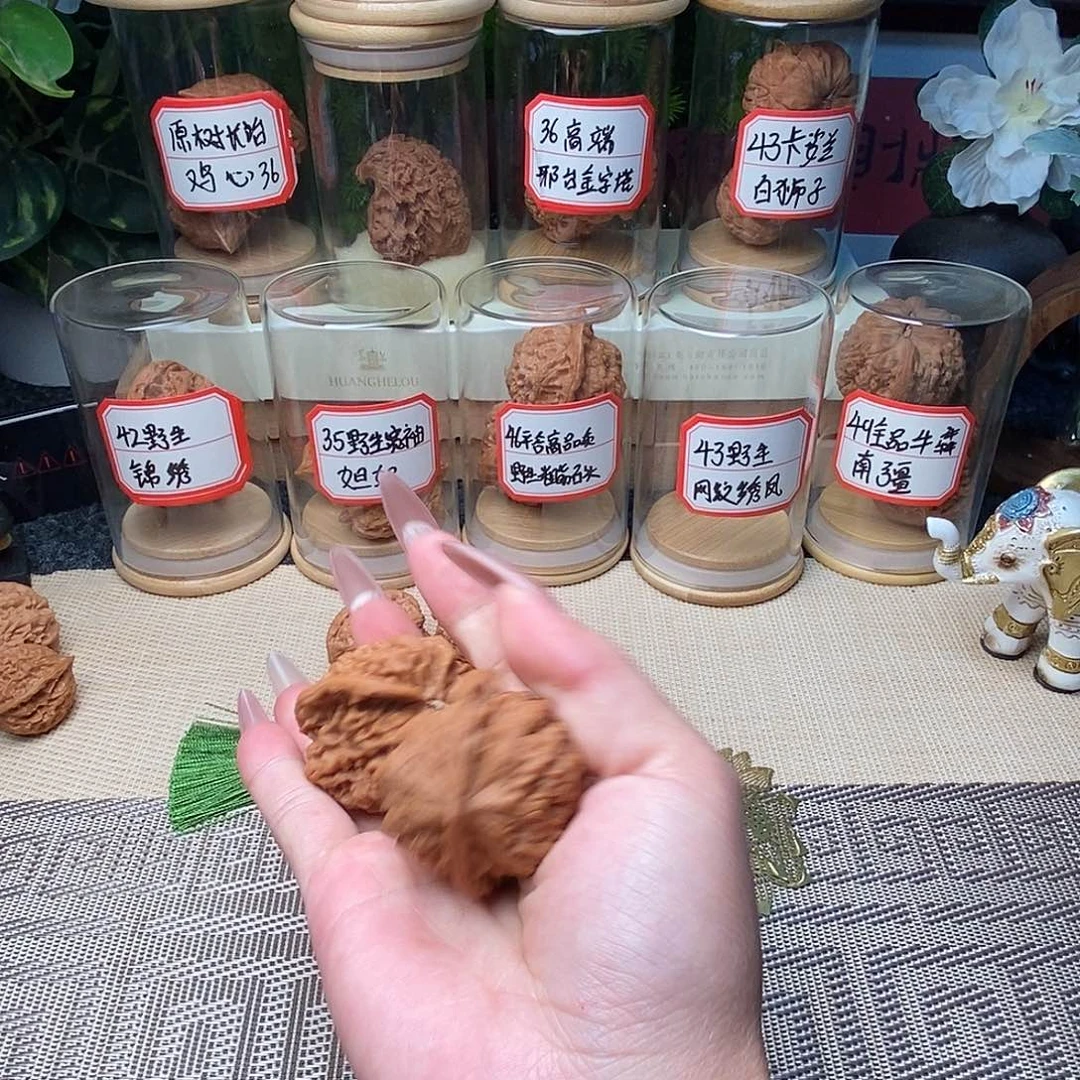 ゞ***赵把件文玩核桃绣凤……