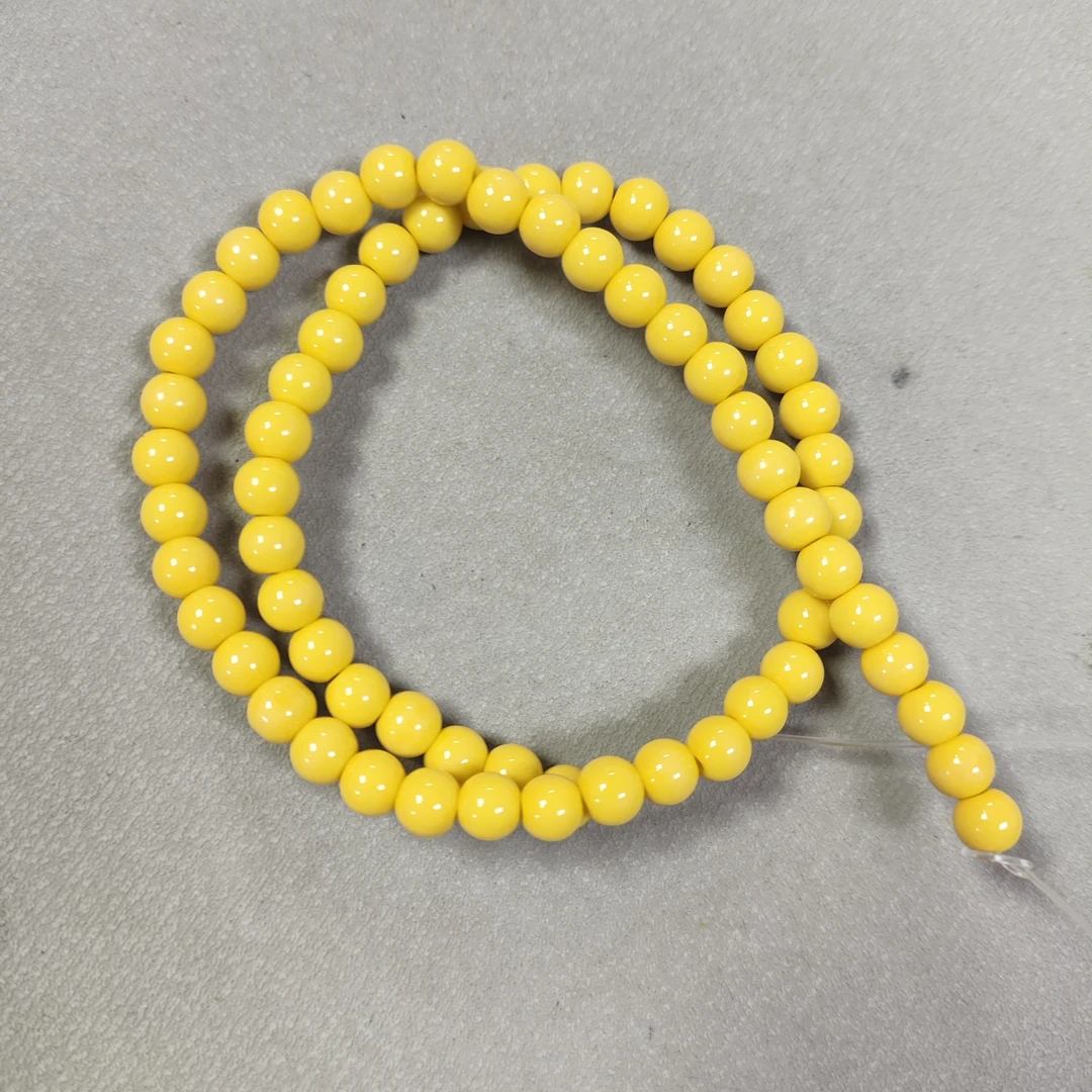 1047号卡6mm黄色半成品项圈