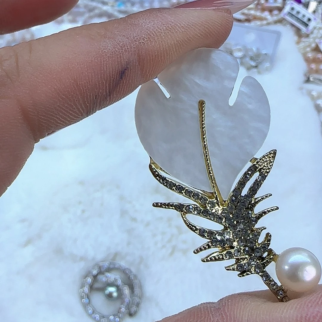 银S925镶嵌项链定制多样性发货发其一13淡水珍珠