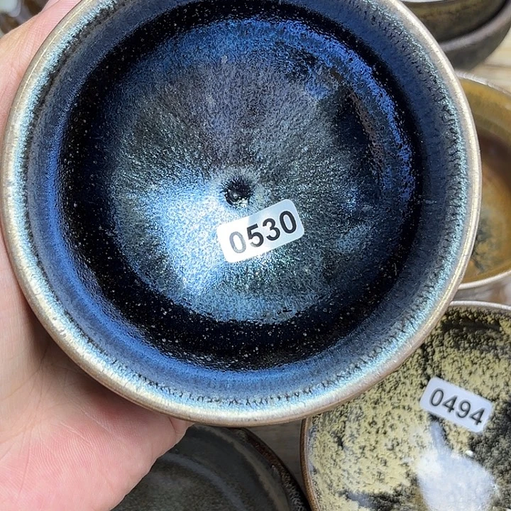 茶盏沐雨茶器柴烧主人杯