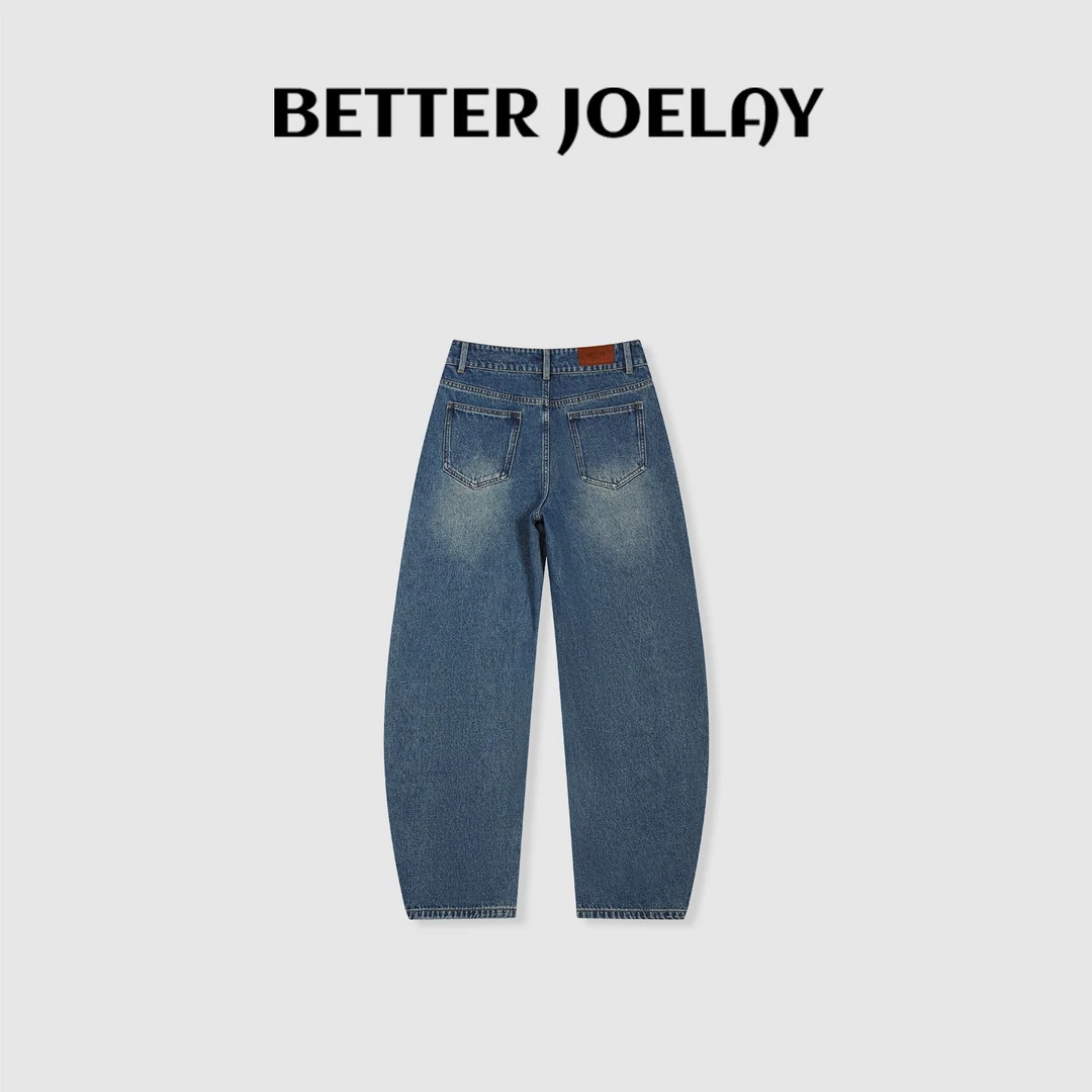 BETTER JOELAY -【金属蓝调】高级牛仔裤水洗时尚宽松休闲风JG9659