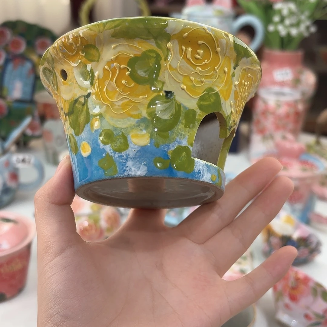 猫****景德镇手绘高温釉下彩陶瓷茶具