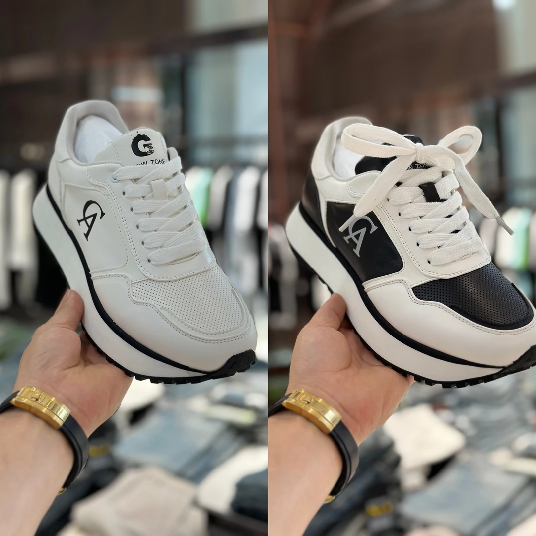 【发现者】2025新款高端轻奢休闲鞋时尚舒适透气百搭男士潮鞋18001