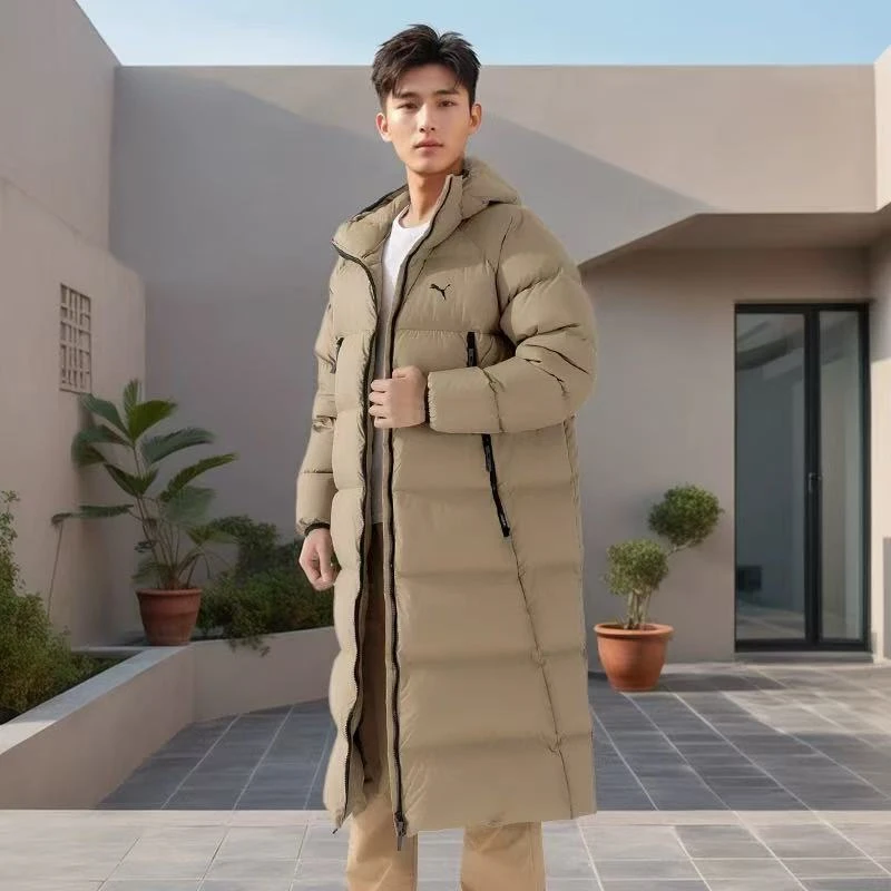 PUMA彪马长款羽绒服男装冬季新款御寒保暖运动服连帽外套684116