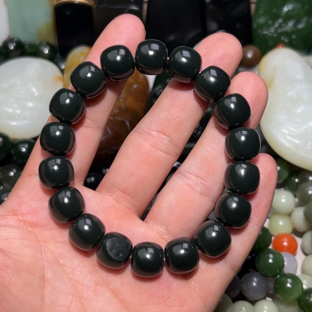 和田玉未镶嵌手链