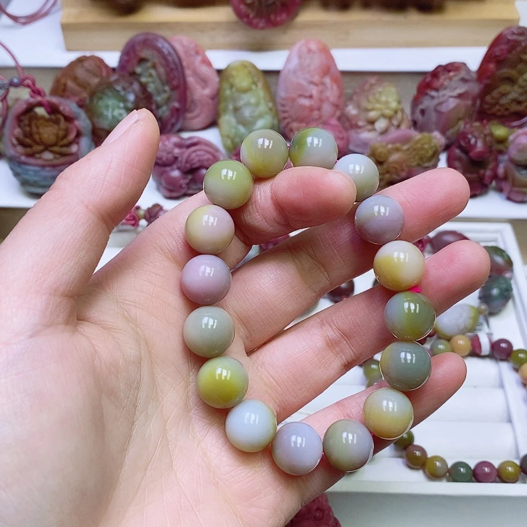 玛瑙/玉髓盐源玛瑙手链未镶嵌