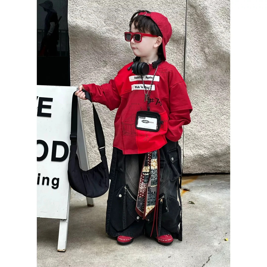 【现货】kb8831 | 秋季儿童韩版 字母拼接小卫衣来啦！