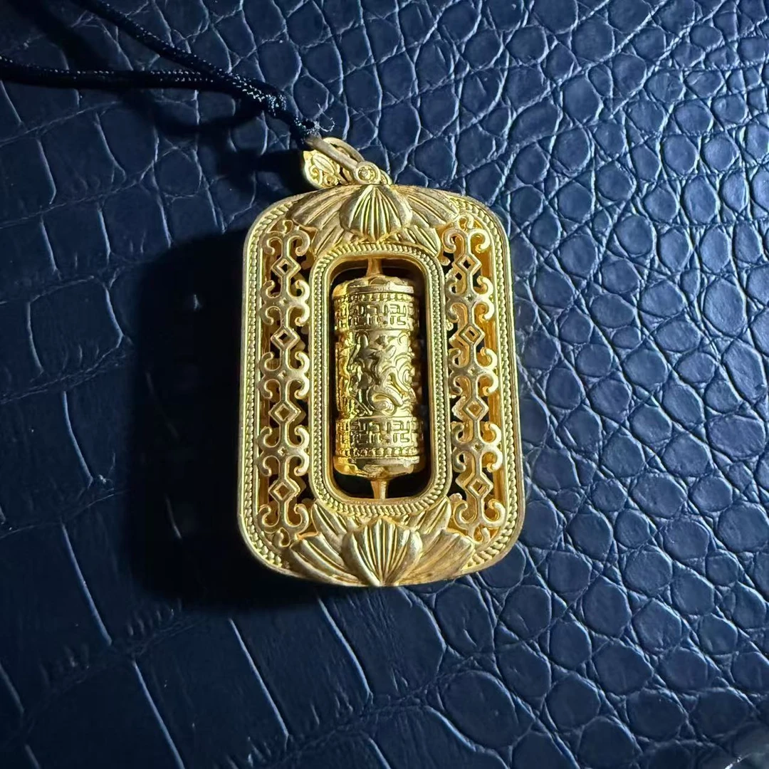 吊坠足银 收藏级轻奢气质简约精致黄色吊坠ys62212