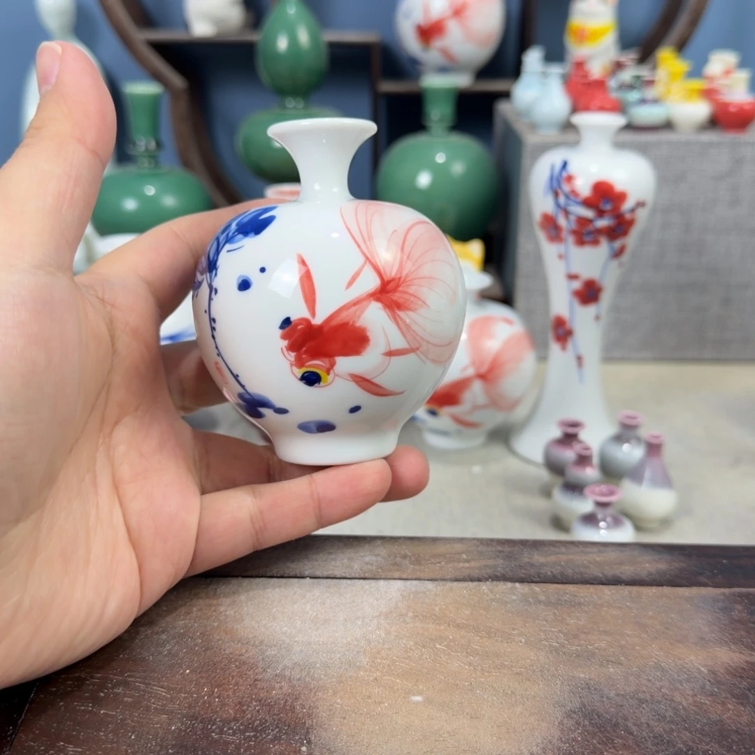 陶瓷手工小花器摆件