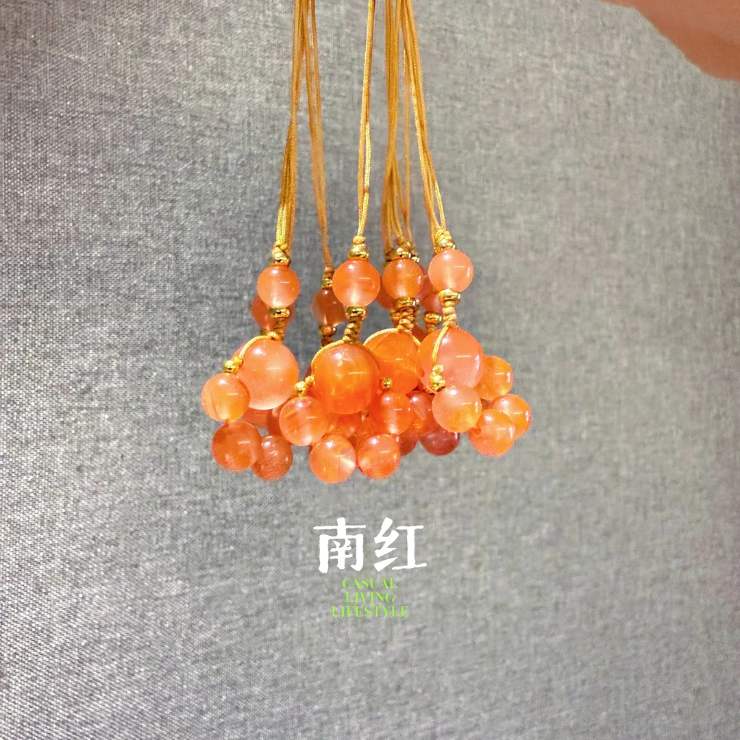 【十六珠宝】南红手机挂设计款AT112多样性发一
