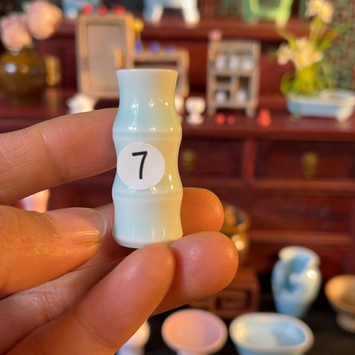 摆件微陶老王迷你花瓶