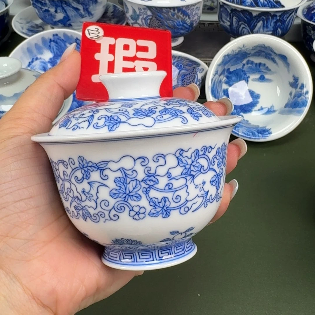 景德镇纯手工手绘茶器蒙蒙324