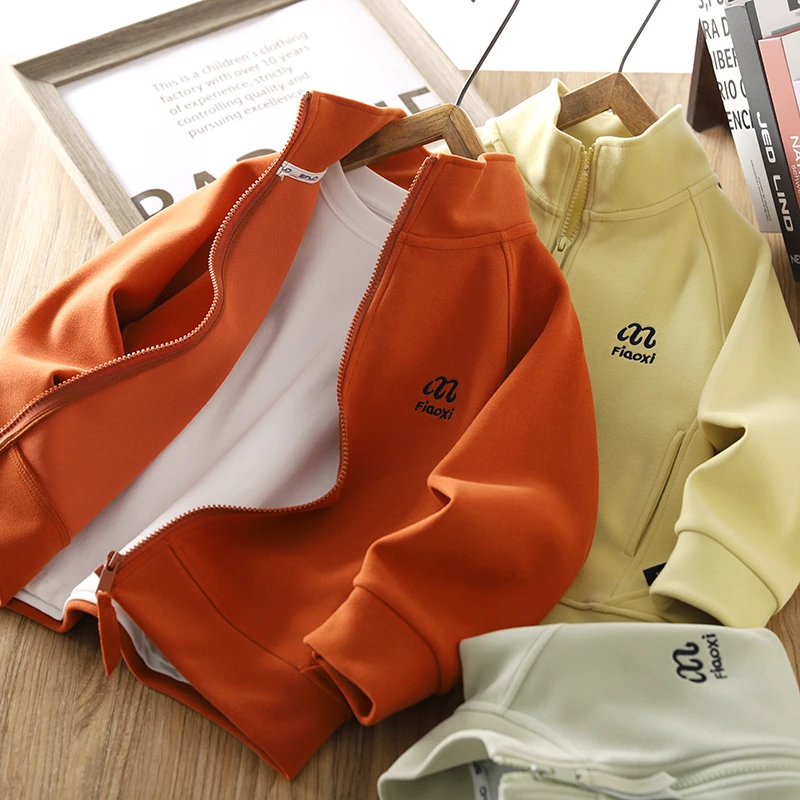 男童拉链衫外套春秋童装2025新款儿童帅气休闲上衣中大童运动服潮