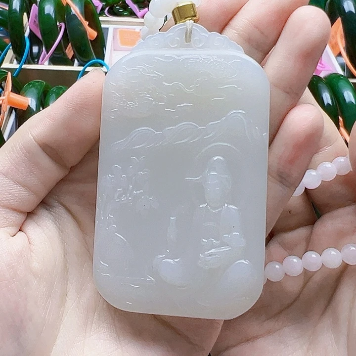 壹***）和田玉未镶嵌手镯