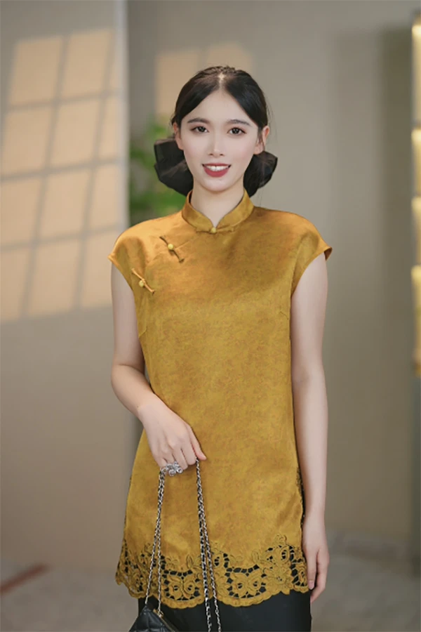 雅姿锦【金澜云影】25夏季新款新中式国风百搭连衣裙SYX67181969