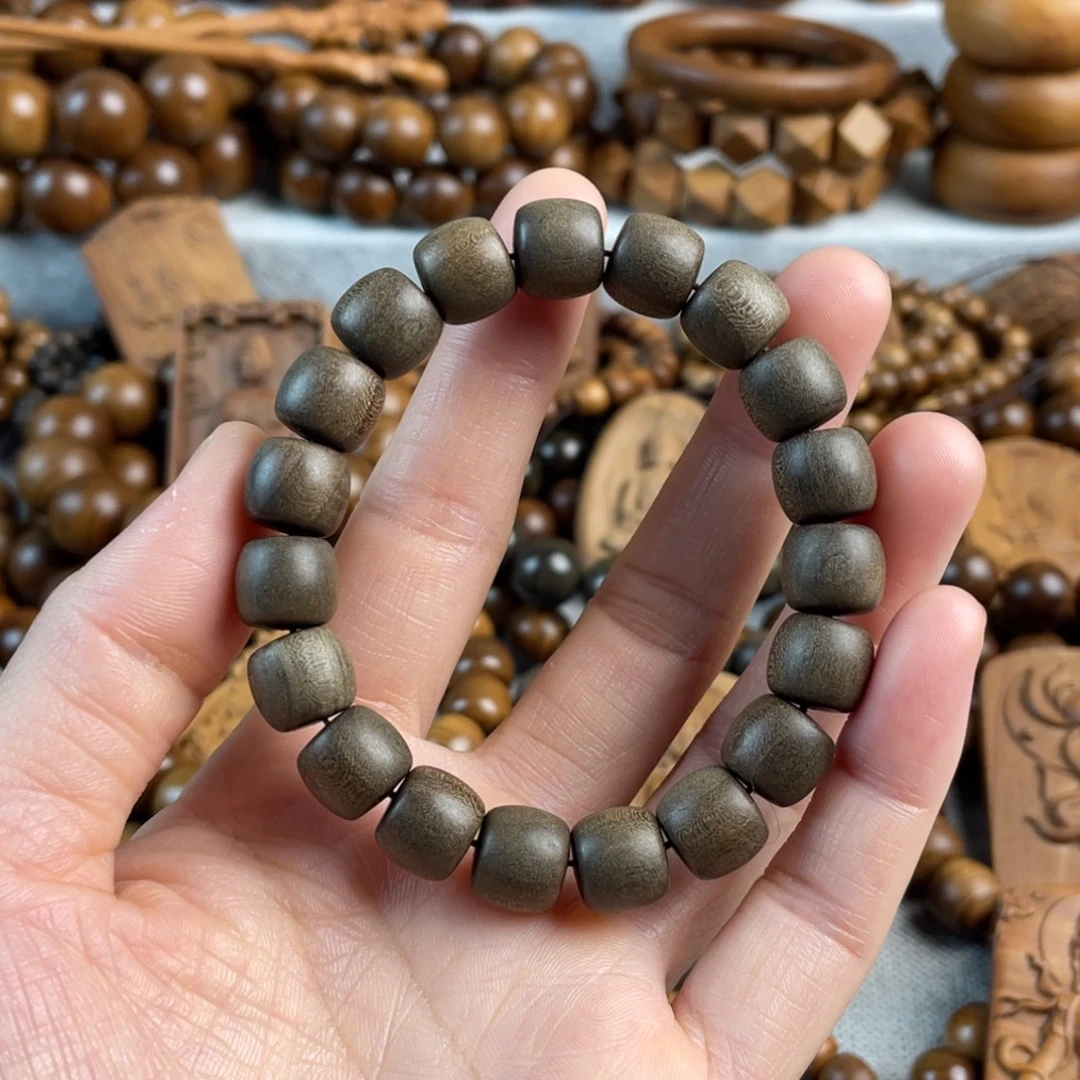 木老山檀香10/11阴沉手串