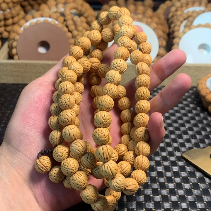 唆***哈桃核手串2#小金豆脖挂