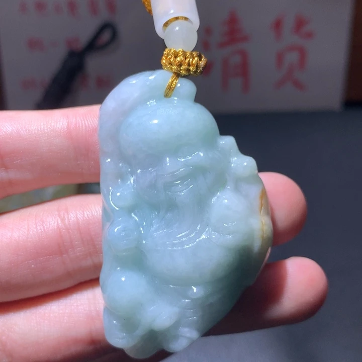 翡翠未镶嵌颈饰保真天然a货翡翠