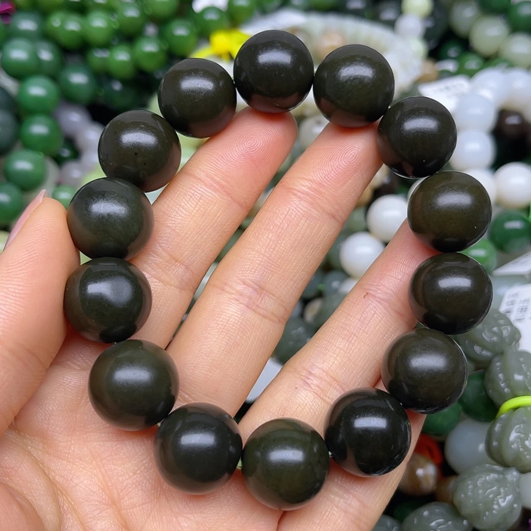 和田玉未镶嵌手链