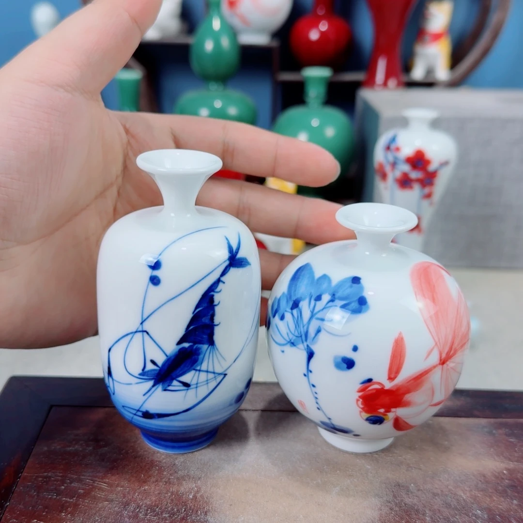 陶瓷手工小花器摆件