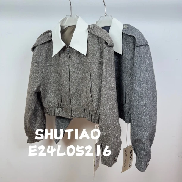 【SHUTIAO】2024秋冬：新款小众设计款外套E24L05216