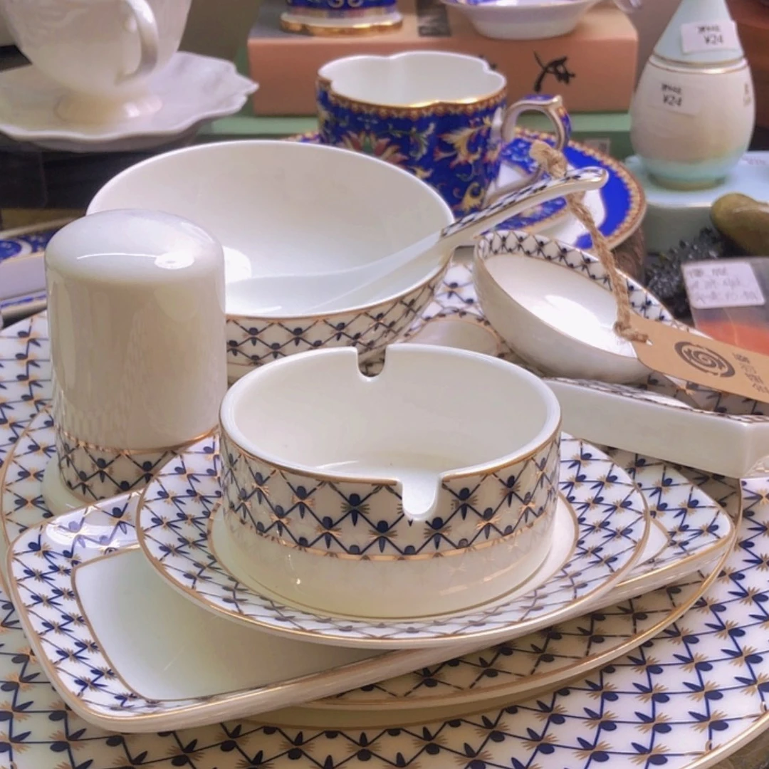 【闪购商品】瓷进口浮雕骨瓷套装